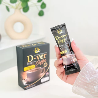 (ของแท้ 100%) ☕️ D-ver Coffee • ดีเวอร์คอฟฟี่ - กาแฟสุขภาพ ดีท๊อกซ์ สูตรพรีเมี่ยม (1 กล่อง / 10 ซอง)