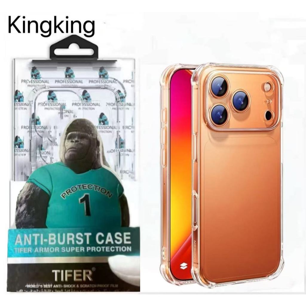 [ส่งจากไทย] Case เคสใสแข็ง คิงคอง สำหรับ iPhone 17 17E 17Pro 17ProMax 17Air / iphone 18Pro18 ProMax เคสกันกระแทกใสแข็ง
