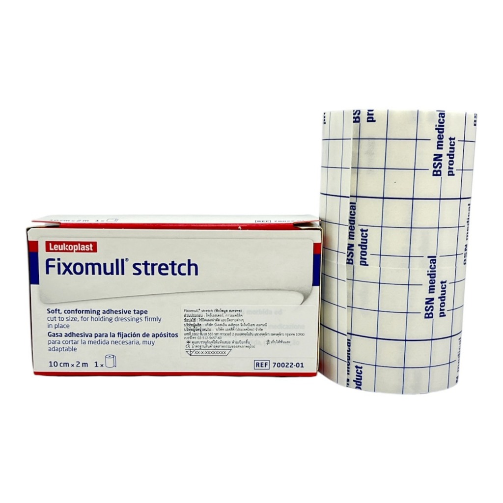 Fixomull Stretch Leukoplast ขนาด 10 CM x 2 M จำนวน 1 ม้วน
