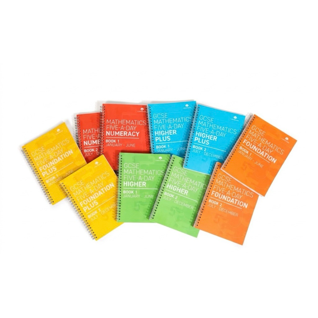 10 Books Complete Set | GCSE 5-a-day Workbooks🏅5 Levels (Printed) 🚚ส่งฟรี! | Jan-Dec/Level+มีเฉลยPDF