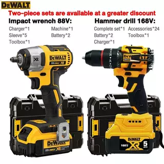 【มอบของขวัญ】88v 980n.m บล็อกไฟฟ้า ประแจไฟฟ้า ประแจกระแทก เครื่องมือช่าง 2เตอรี่ลิเธียมชาร์จเร็ว + 19pcs
