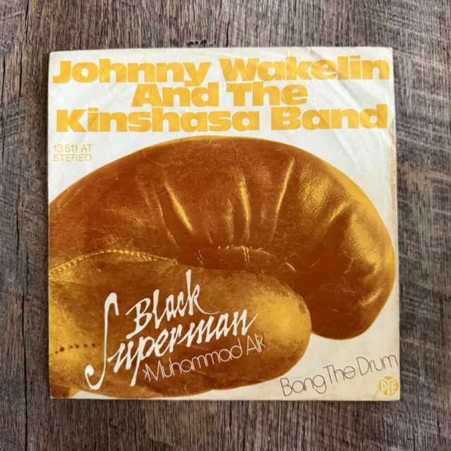 แผ่นเสียง johnny wakelin & the kinshasa band - black superman Vinyl lp 7”(VG+)