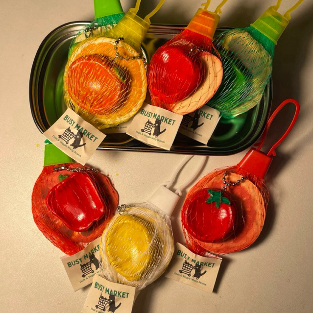พร้อมส่ง📌Worry stone | fruits & Veggies หินคลายกังวล ผักผลไม้ 🍎🫑🍅