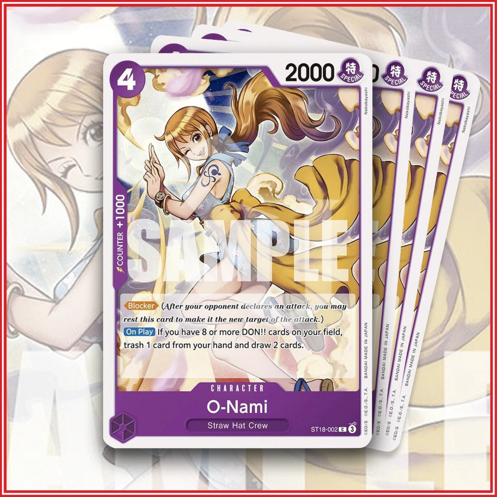 ONE PIECE TCG Card Game PRB02 - ( ST18-002 ) O-Nami © THE BESTvol.2 Single Card [ Genuine Japanese ]