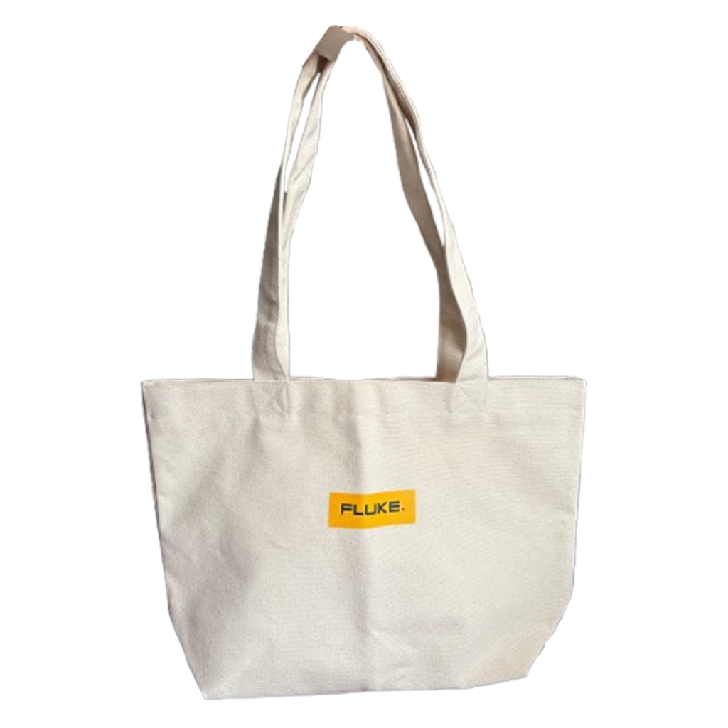 กระเป๋าผ้าขาว Handbag แบรนด์ Fluke สินค้าแจกฟรีห้ามจำหน่าย