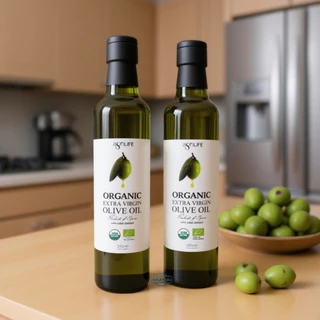 Agrilife น้ำมันมะกอก ออร์แกนิค สกัดเย็น Organic Extra Virgin Olive Oil - Agrilife ขนาด 500-250 ml.