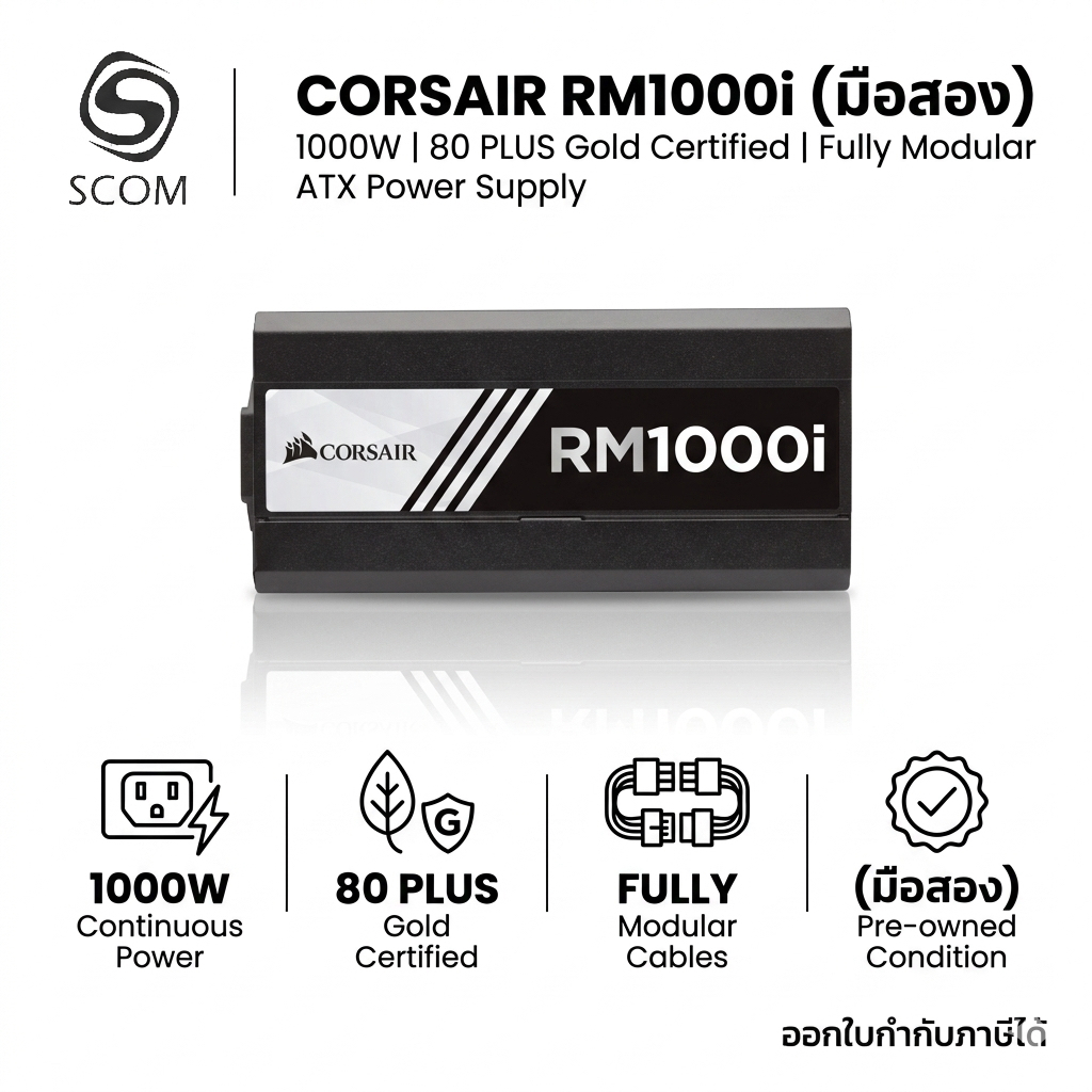 (PSU) Corsair RM1000I 80PLUS GOLD Fully Modular 80 80+G