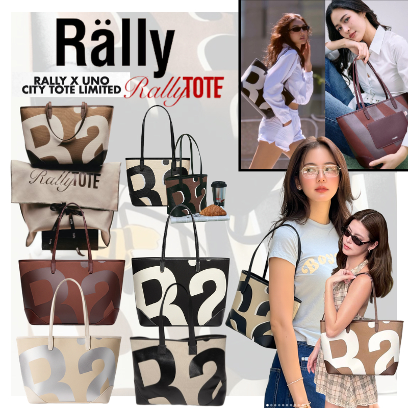 พร้อมส่ง💖[ของขวัญให้ตัวเอง!]😍✅แท้ Rally Mini City Tote Bag Rally Movement แรลลี มูฟเมนต์ rally the bag กระเป๋าแรลลี่แท้