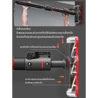 ANGTOP บาร์โหนติดประตู แบบไม่ต้องเจาะประตู ปรับความยาวได้ 68-165cm บาร์โหนติดผนัง pull up bar
