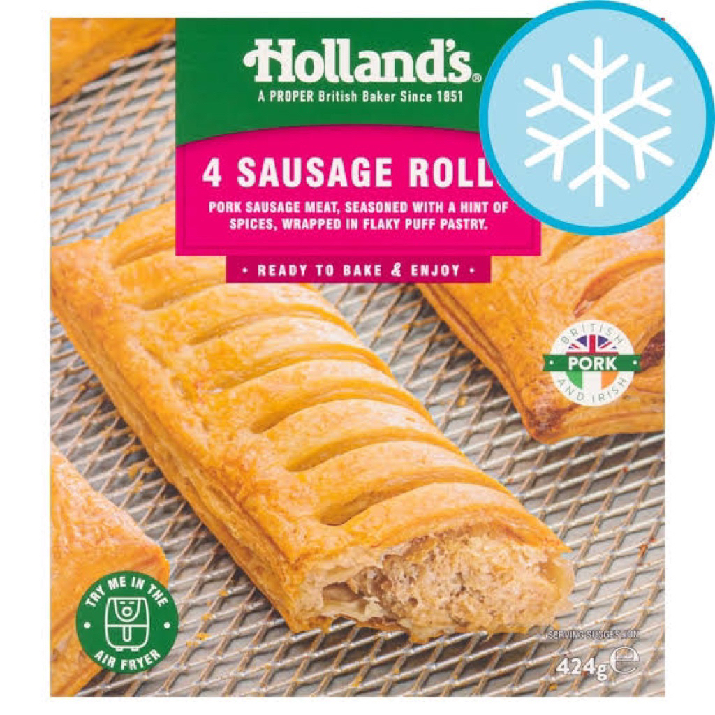 Hollands 4 Sausage Rolls 424g