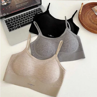 เสื้อชั้นในผู้หญิง บราไร้ขอบ รุ่น8803 บราสายเดี่ยว ฟองน้ำในตัว ปรับสายได้ ชุดชั้นในผู้หญิง เสื้อผ้าระบายอากาศได้ดี