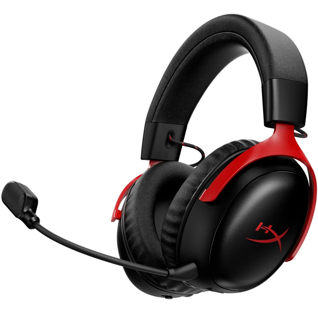 HyperX Cloud III S Wireless Gaming Headset - Black Red (A59Z0AA)