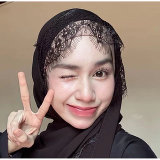 🔥มาใหม่ ผ้าชีฟองพันยาว ติดลูกไม้ฝรั่งเศษ
