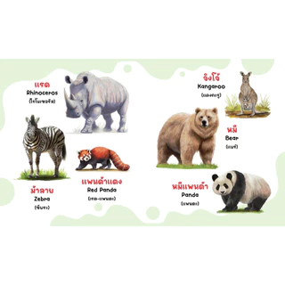 หนังสือคำศัพท์ สัตว์โลกน่ารู้ สัตว์ทะเล ผลไม้ ผัก หนังสือ 2 ภาษา หนังสือเด็ก