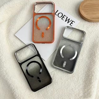 🔥ส่งจากไทย🔥ไล่สีกลิตเตอร์ เคสแม่เหล็ก เคส for iPhone 11 xr บอดี้ 17pro เคสไอโฟน xr body 15 16pro xs max บอดี้ 17pro case