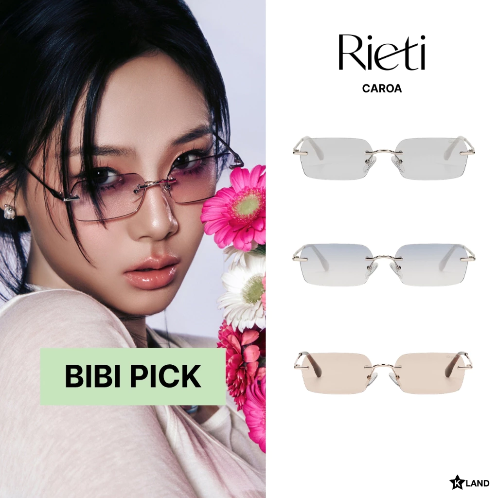 [ NEW!! สินค้าใหม่!! ] Rieti - CAROA แว่นกันแดด แว่นไร้กรอบ เลนส์สีแฟชั่น BIBI pick collection (RTI26SU4054U)