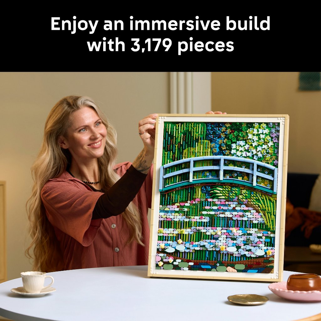 LEGO ART ‏31220 جسر مونيه فوق بركة الزنابق (3179 قطعة) — صورة 6