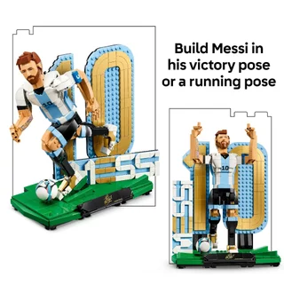 LEGO Editions Football 43015 Lionel Messi – Football Legend (958 Pieces), Building Blocks, Kids Toy