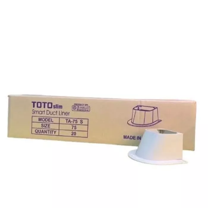 ข้อต่อแบบติดฝ้า เกือกม้า รางท่อแอร์ ขนาด 75 mm. ยี่ห้อ TOTO TA-75