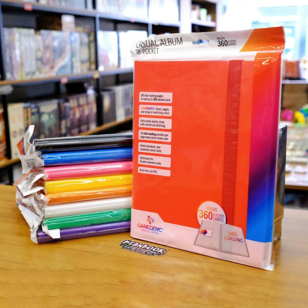 แฟ้มสะสมการ์ด Gamegenic Casual Album 18-Pocket มีหลายสีให้เลือก ใส่ Pokemon MTG One Piece