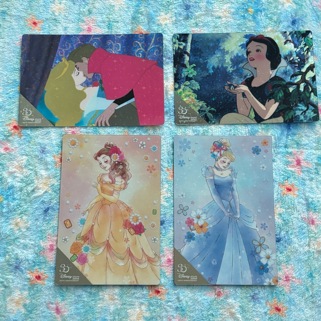โปสการ์ดเจ้าหญิงดิสนีย์ ครบรอบ30ปี disney postcard