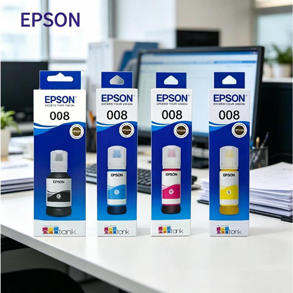 epson 008 หมึกแท้ มีกล่อง BKCMY For Epson L6490,L6550,L6580,L15150,L15160