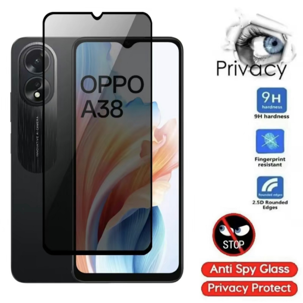 ฟิล์มความเป็นส่วนตัว ฟิล์มกันมอง For OPPO A9 A5 2020 A31 A16 A16K A17K A78 A57 A77 A77S Reno 8 5 6 7
