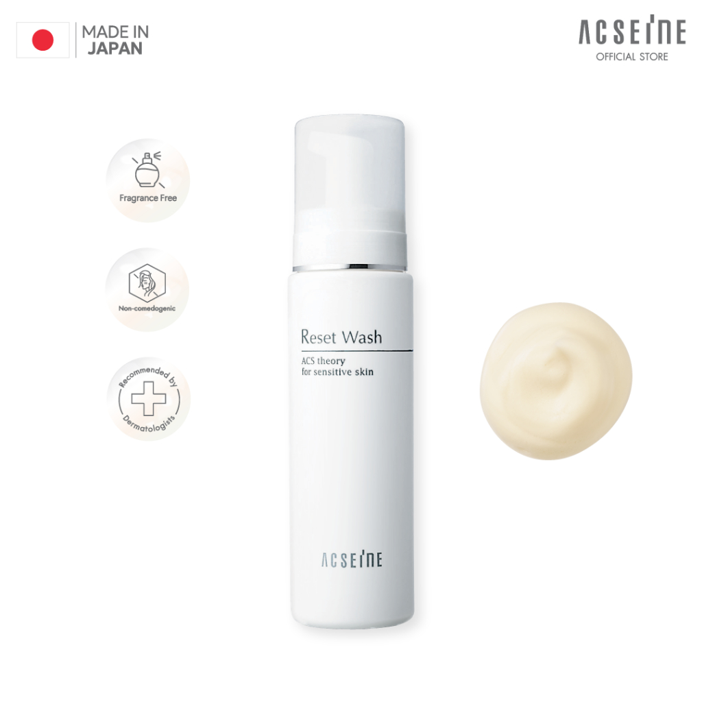 ACSEINE Reset Wash โฟมมูสทำความสะอาดผิว สำหรับผิวขาดความสมดุล แห้งกร้าน เป็นสิวง่าย