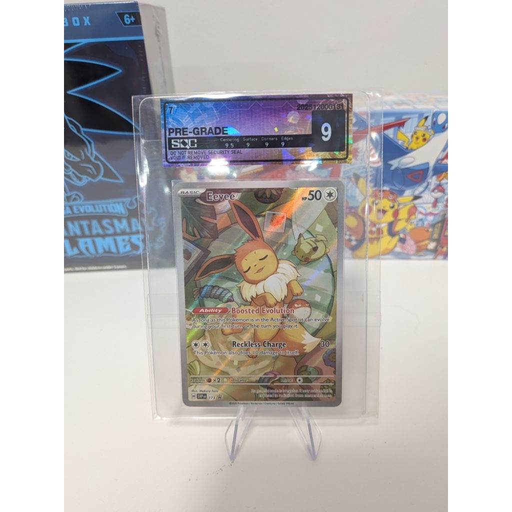 [Pregrade SQC 9] Eevee #173 - Prismatic Evolution Black Star Promo