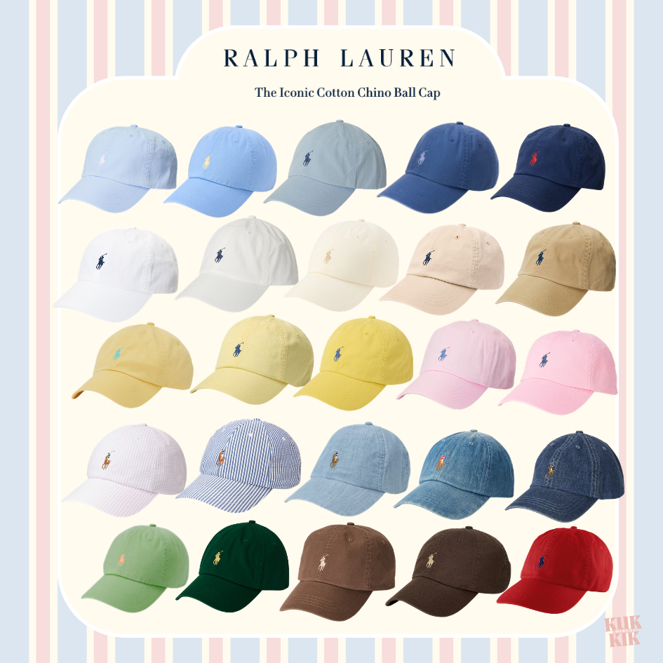 pre-order หมวก polo ralph rauren chino cap Parchment Cream พร้อมส่ง – โปรปัง