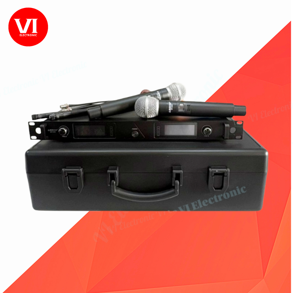 MICROTECH MT-333D ไมค์ลอยแบบคู่ คลื่นความถี่ UHF ถูกต้องตาม กสทช. ย่าน UHF 694-758 MHz