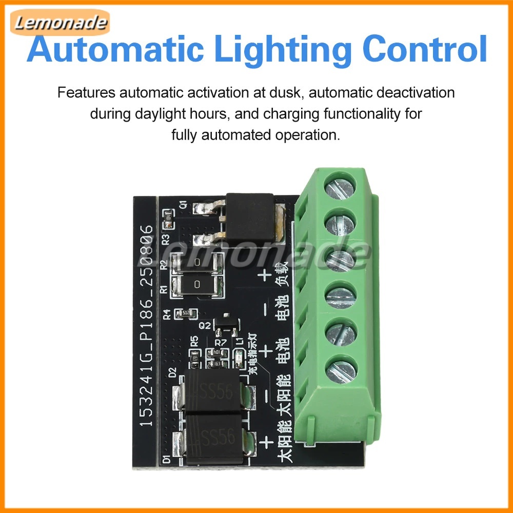 DC 6-45V ไฟถนนพลังงานแสงอาทิตย์บอร์ดควบคุมไฟ LED อัตโนมัติอย่างเต็มที่พลังงานแสงอาทิตย์ไดร์เวอร์คณะกรรมการควบคุม