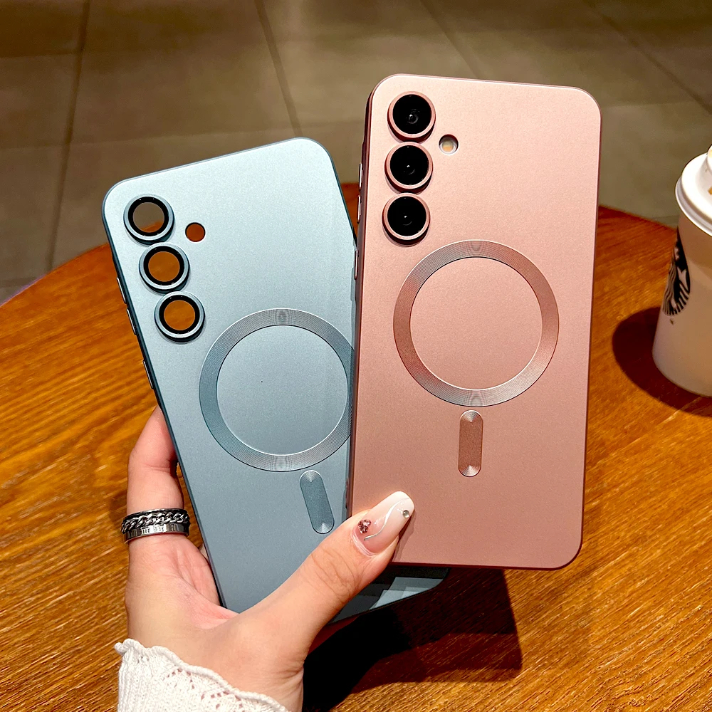 Magnetic เคสโทรศัพท์ For Samsung A07 A17 A56 A55 A16 A05S A06 A15 A35 A54 A57 A37 A36 S23 FE S24 S25 S26 Ultra