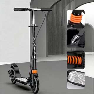 สกู๊ตเตอร์ สกู๊ตเตอร์ขาไถ เบรคมือ ระบบดิสเบรค Adult Scooter ความจุสูงสุด 150kg สกู๊ตเตอร์ใหญ่