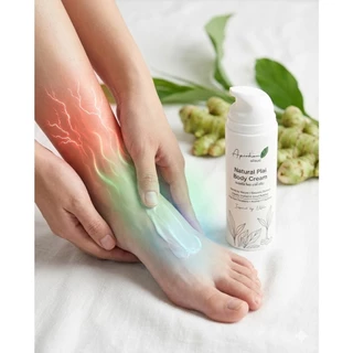 Apirhom Natural Plai Body Cream 120g ครีมนวดผิวกาย ผ่อนคลาย หลังจากทำงานหนัก นวดก่อนนอน ผ่อนคลาย สบาย
