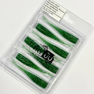 เหยื่อยาง กัดยับ รุ่น เขี่ยยับ 6cm/1.1g (7ตัว/แพ็ค) เหยื่อปลอมตกปลา Kadyub Keayub Soft Bait Fishing Lure for Ultralight