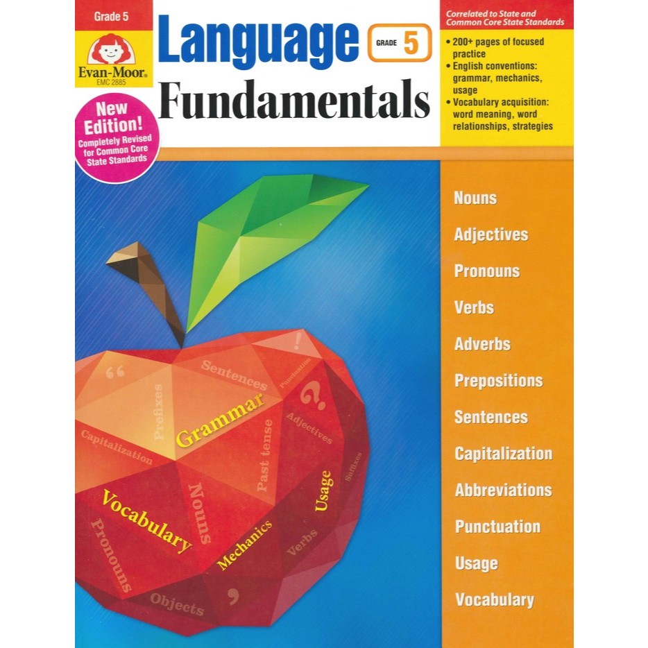 Evan-Moor Language Fundamentals G5 ได้รับลิขสิทธิ์แท้จาก Evan-Moor ใช้สอนจริง เห็นผลจริง พร้อมคำปรึก