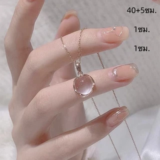 สร้อยคอจี้หิน มินิมอล สร้อยคอโซ่จี้หัวใจสไตล์เกาหลีสําหรับผู้หญิง ของขวัญสำหรับเด็กผู้หญิง พร้อมส่ง