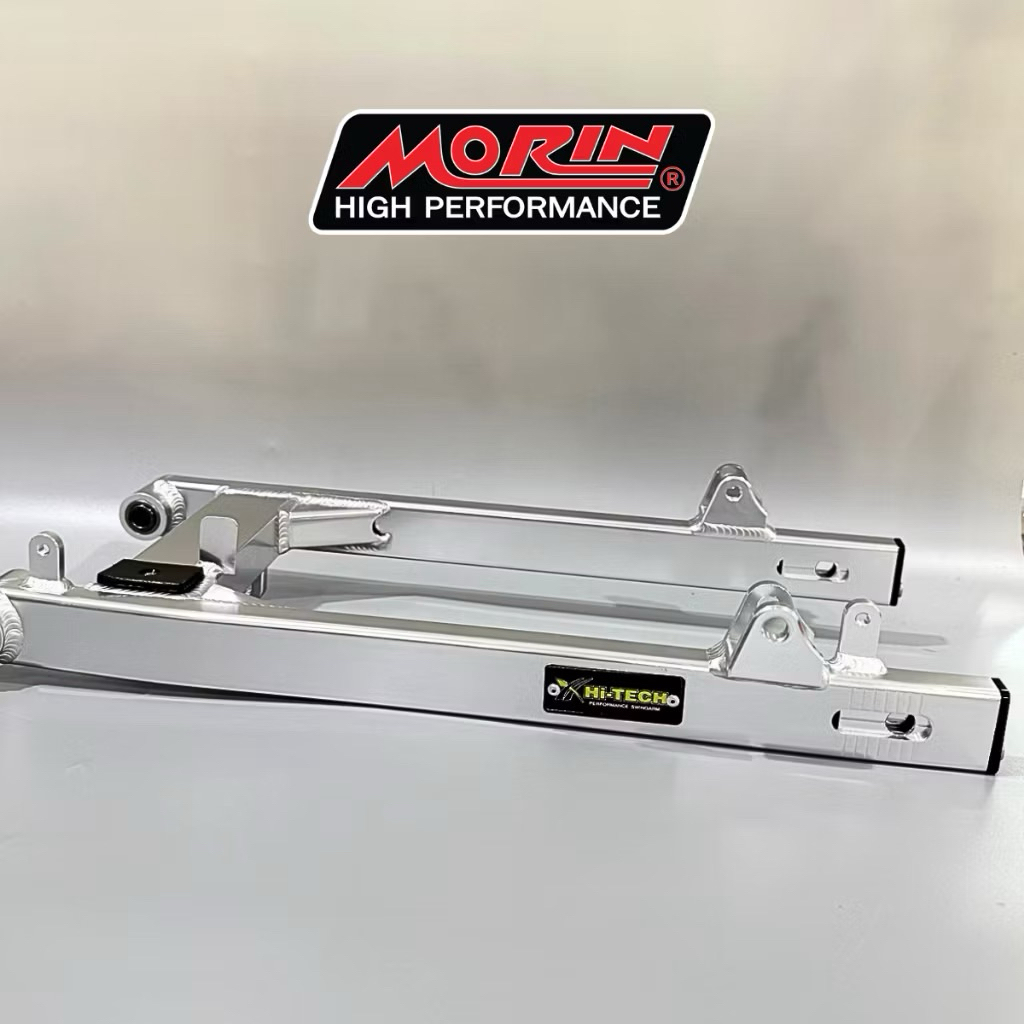 MORIN สวิงอาร์ม รุ่นYAMAHA PG-1 กล่องไม้ขีด อลูมิเนียม สีเงิน แท้100% Leewattana อะไหล่แต่งมอเตอร์ไซ