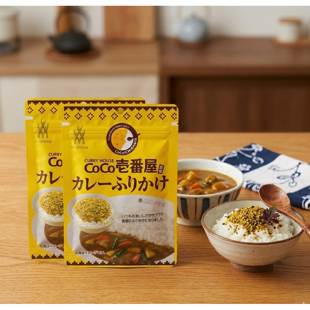พร้อมส่งในไทย ผงโรยข้าวแกงกะหรี่ โคโค่อิจิบังยะ ขนาด 23 กรัม  CoCo Ichibanya Curry Furikake