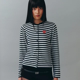 maison KEEPS | Bisou Knitted Cardigan | เสื้อคาร์ดิแกนไหมพรมลายทาง