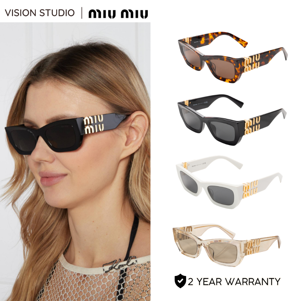 ☀️แว่นกันแดด MIU MIU รุ่น MU09WS รวมทุกสี ใหม่ ของแท้100% รับประกัน 2 ปีเต็ม พร้อมอุปกรณ์ครบ