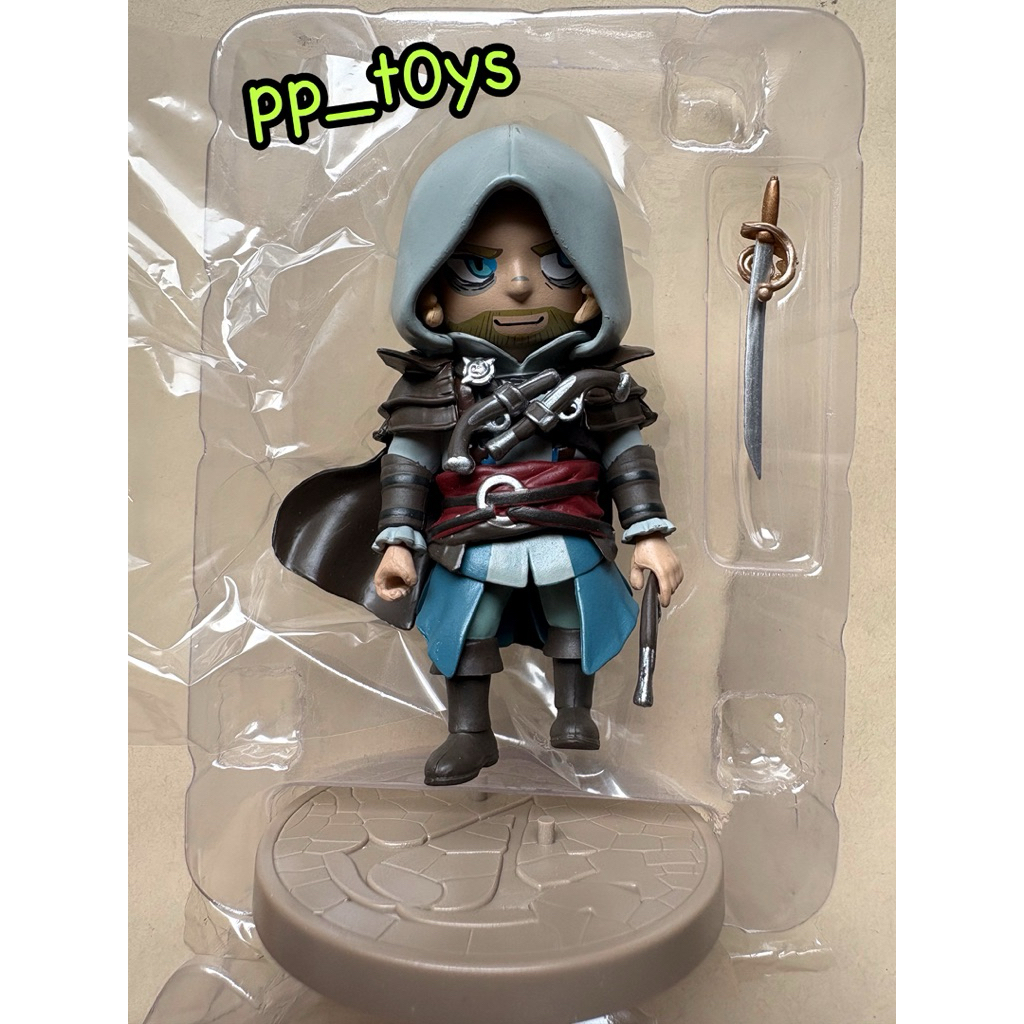 Ubisoft Edward Kenway 4” figure chibi figurine Assassin's Creed IV Black Resycn toy