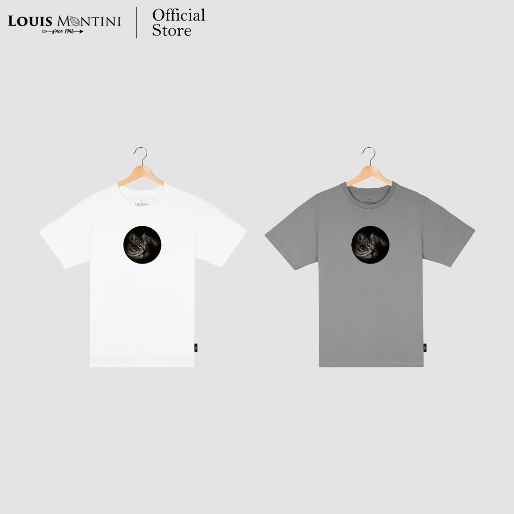 [Clearance sale] Louis Montini เสื้อยืด Unisex T-Shirt ผ้าคอตตอน 100% Super soft (Louis Montini the original) LMTM02