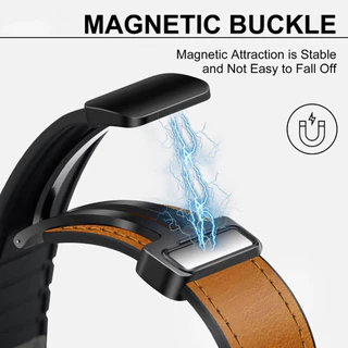 สายหนัง 22 มม.สำหรับ Redmi Watch 5 Active/Lite ซิลิโคนสร้อยข้อมือแม่เหล็กสำหรับ Xiaomi นาฬิกา 5/ s5/S4 47 มม./S3/S2/S1