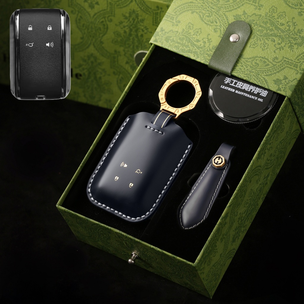 เคสหนังแท้หุ้มกุญแจรีโมทรถยนต์ไฟฟ้า Mazda 6e กันกระแทก