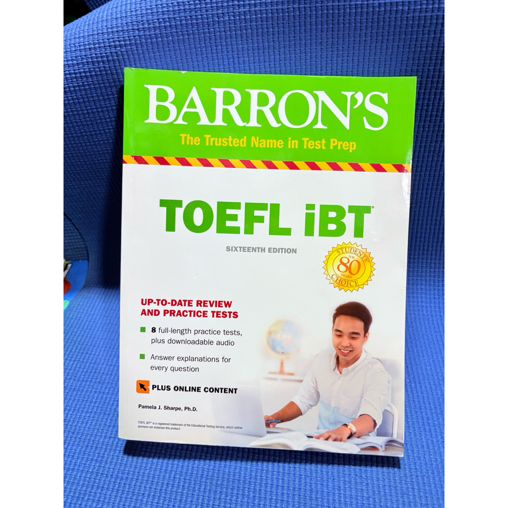 (ป้ายasiabooks)Barron TOEFL iBT ไม่มีจดมือ2