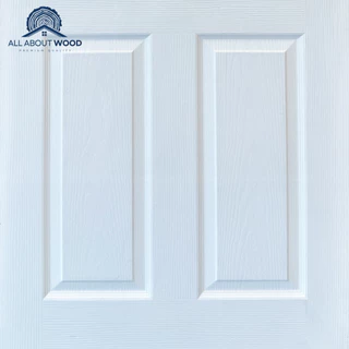 บานประตู HDF ลูกฟัก 4 ช่อง รหัส HDF-401 ขนาด 80x200 cm. / 90x200cm. สีรองพื้นขาว | All About Wood