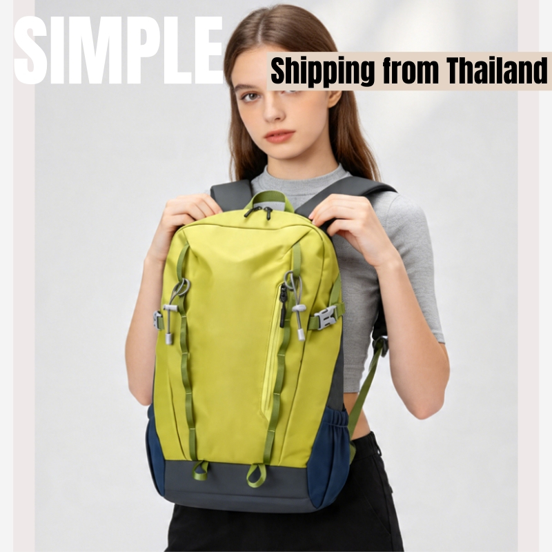 🚚จัดส่งจากกรุงเทพฯ-กระเป๋าเป้สะพายหลังผู้หญิงดีไซน์เก๋ กระเป๋าเป้สะพายหลังผู้ชายขนาดใหญ่สำหรับกิจกรรมกลางแจ้ง