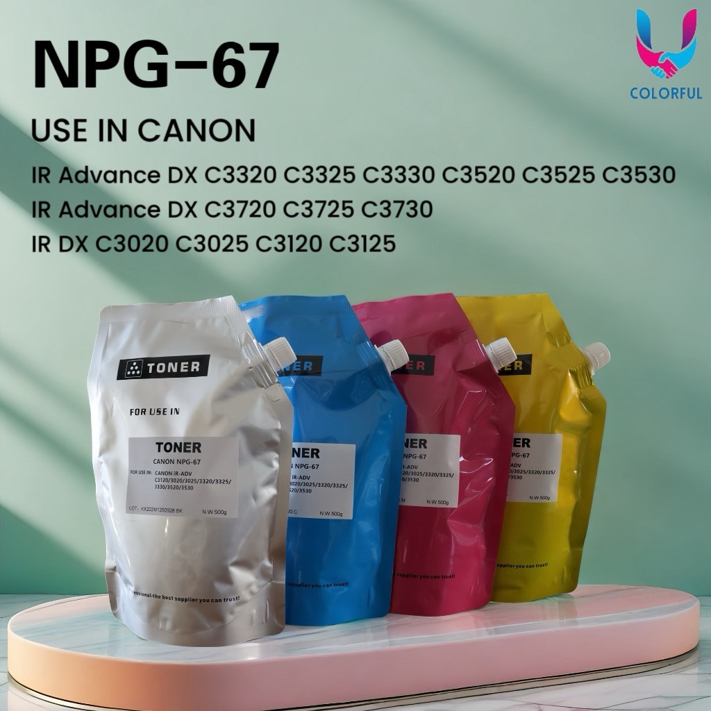 NPG-67 ผงหมึกเติมชุดสี / NPG67/G-67 FOR CANON iR-ADV C3320/3325/3330/3520/3525/3530/3720/3725/3730